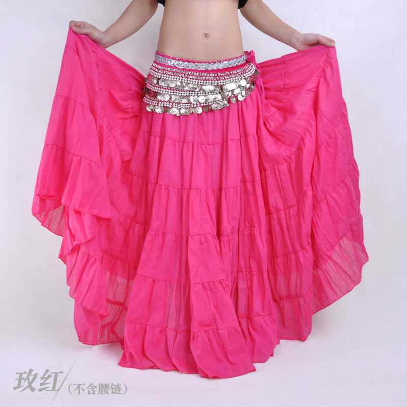 Dancewear Linen Bohemian Belly Dance Skirt For Ladies more colors